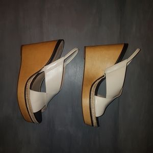 Diane von Furstenberg wood wedges